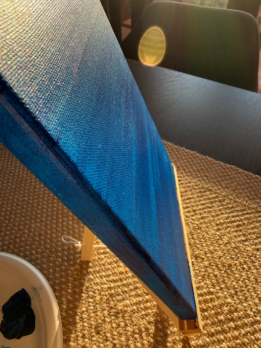 Torino Blu – Acrilico 18×24 | Serie Tracce di Viaggio