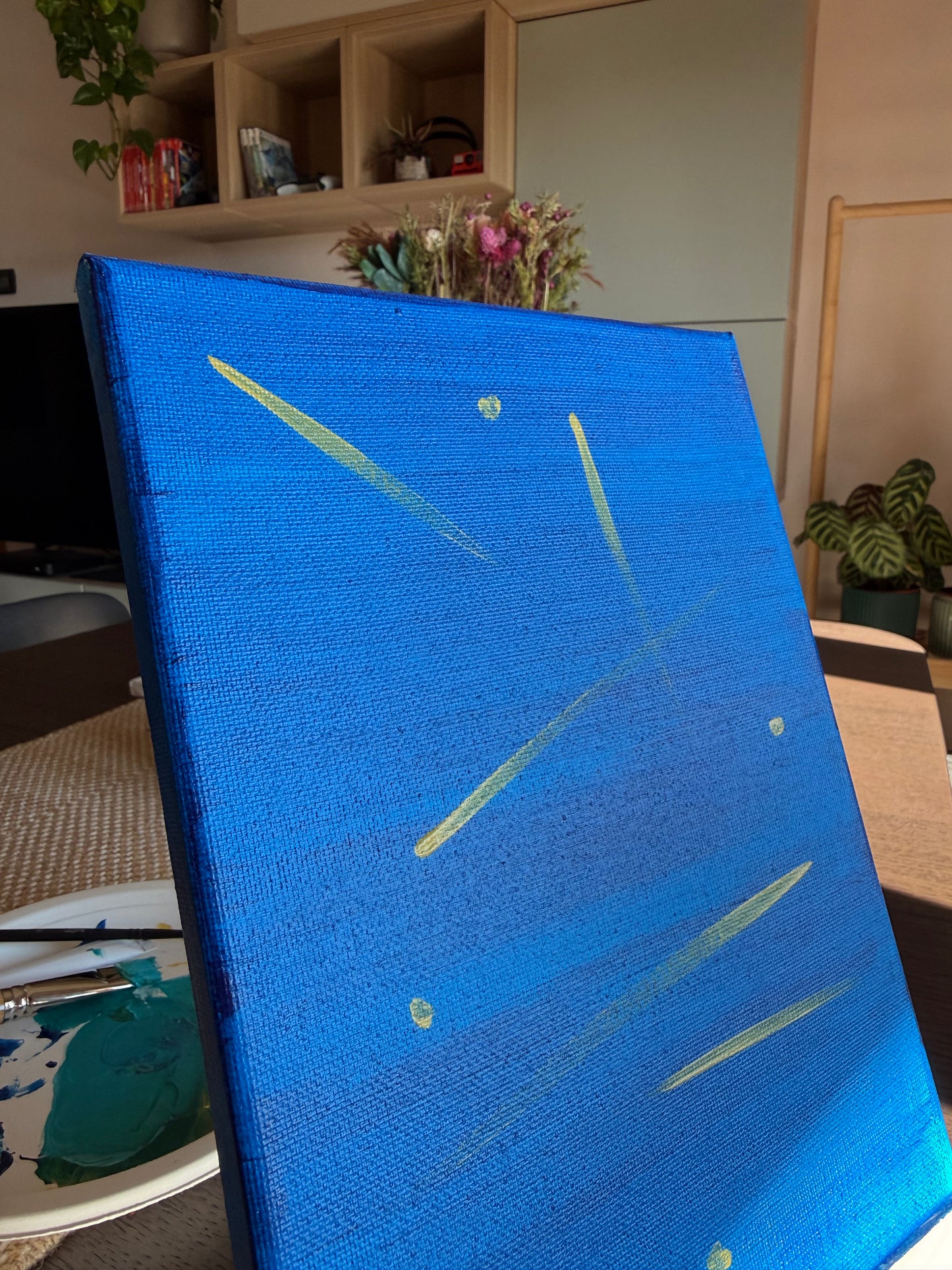 Torino Blu – Acrilico 18×24 | Serie Tracce di Viaggio