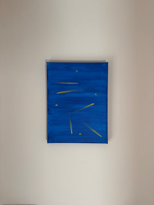 Torino Blu – Acrilico 18×24 | Serie Tracce di Viaggio